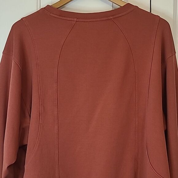 Athleta Crewneck Sweatshirt Burnt Red Size XL - Picture 6 of 10
